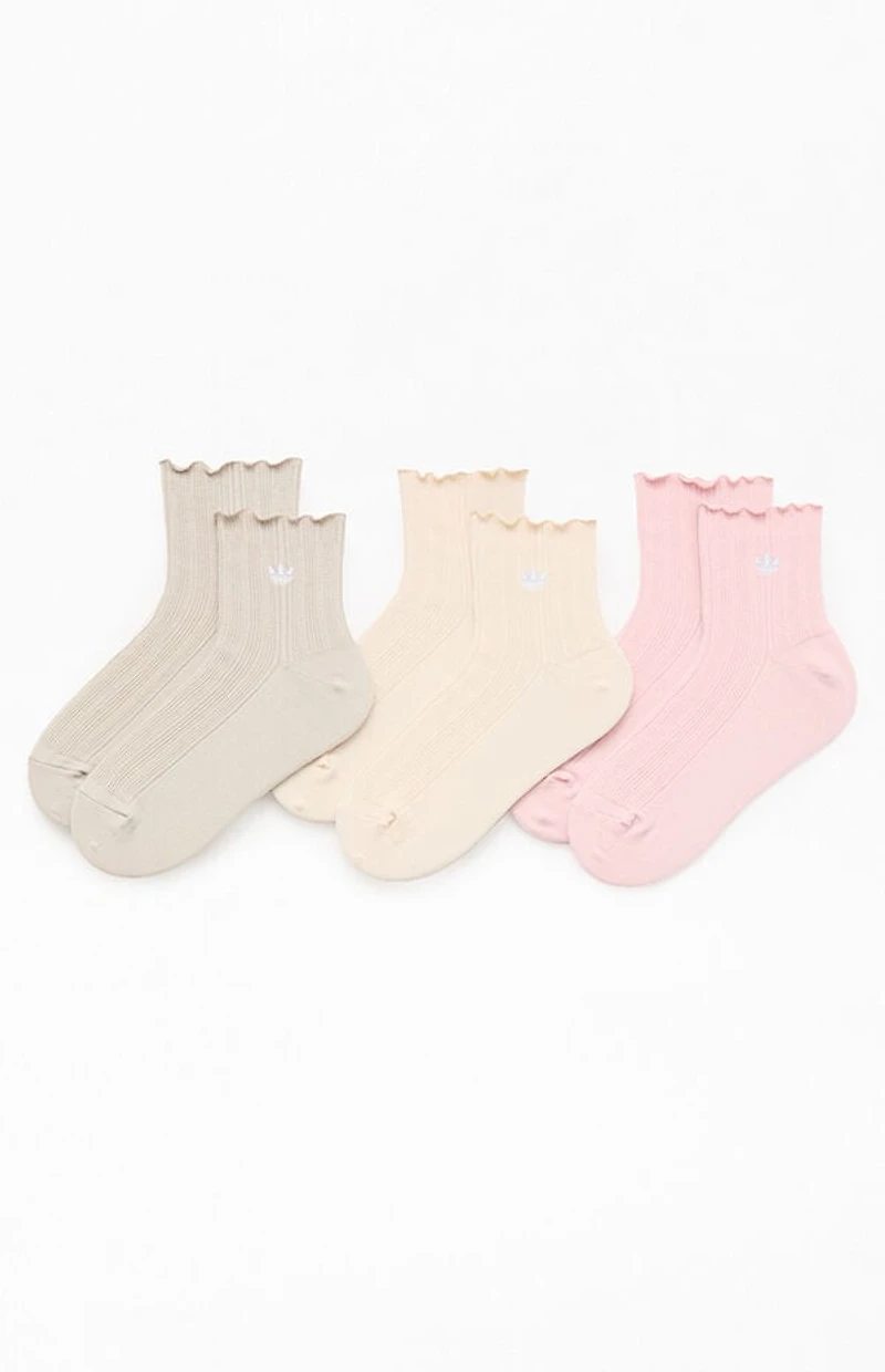 adidas 3 Pack Originals Multi Ruffle Socks