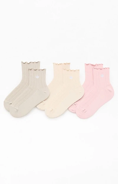 adidas 3 Pack Originals Multi Ruffle Socks