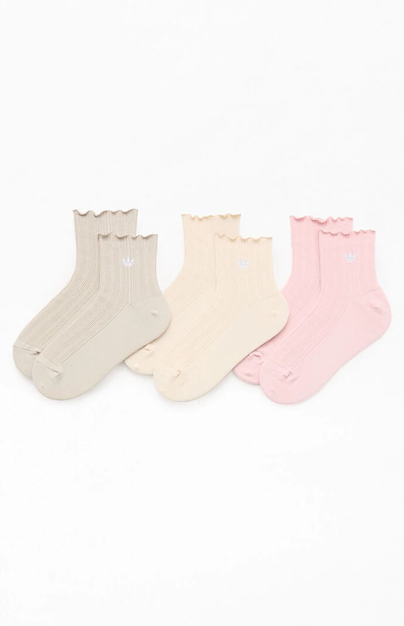 adidas 3 Pack Originals Multi Ruffle Socks