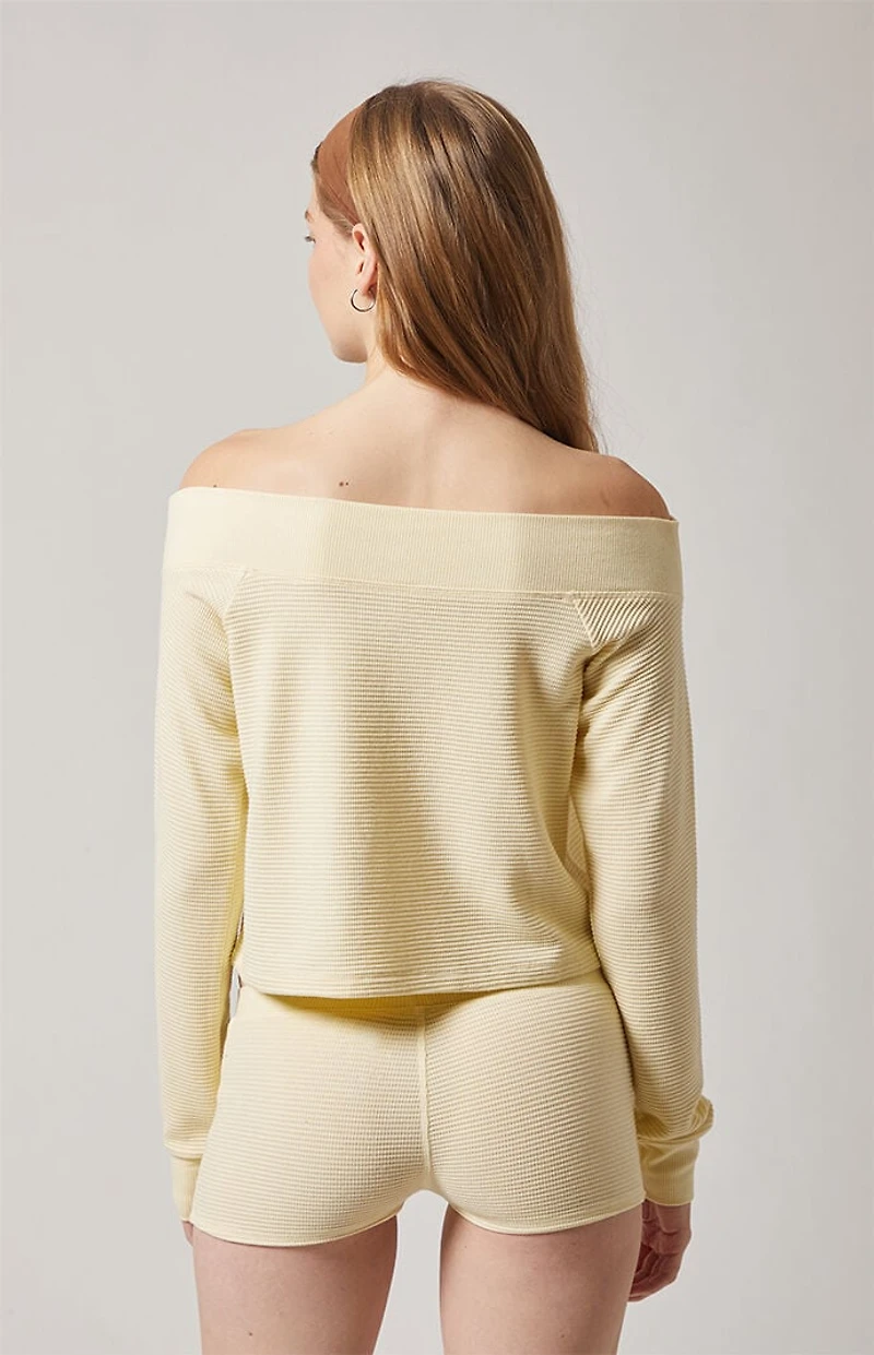 PAC 1980 Active Aspen Waffle Knit Quinn Micro Shorts