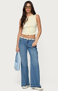 Edikted Nerissa Low Rise Flared Jeans