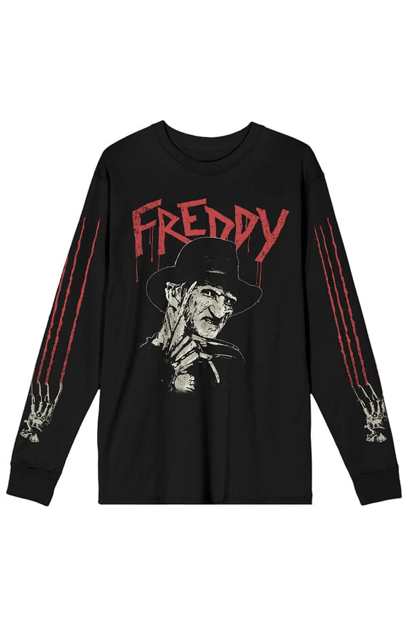 Nightmare on Elm Street Freddy Claws Long Sleeve T-Shirt
