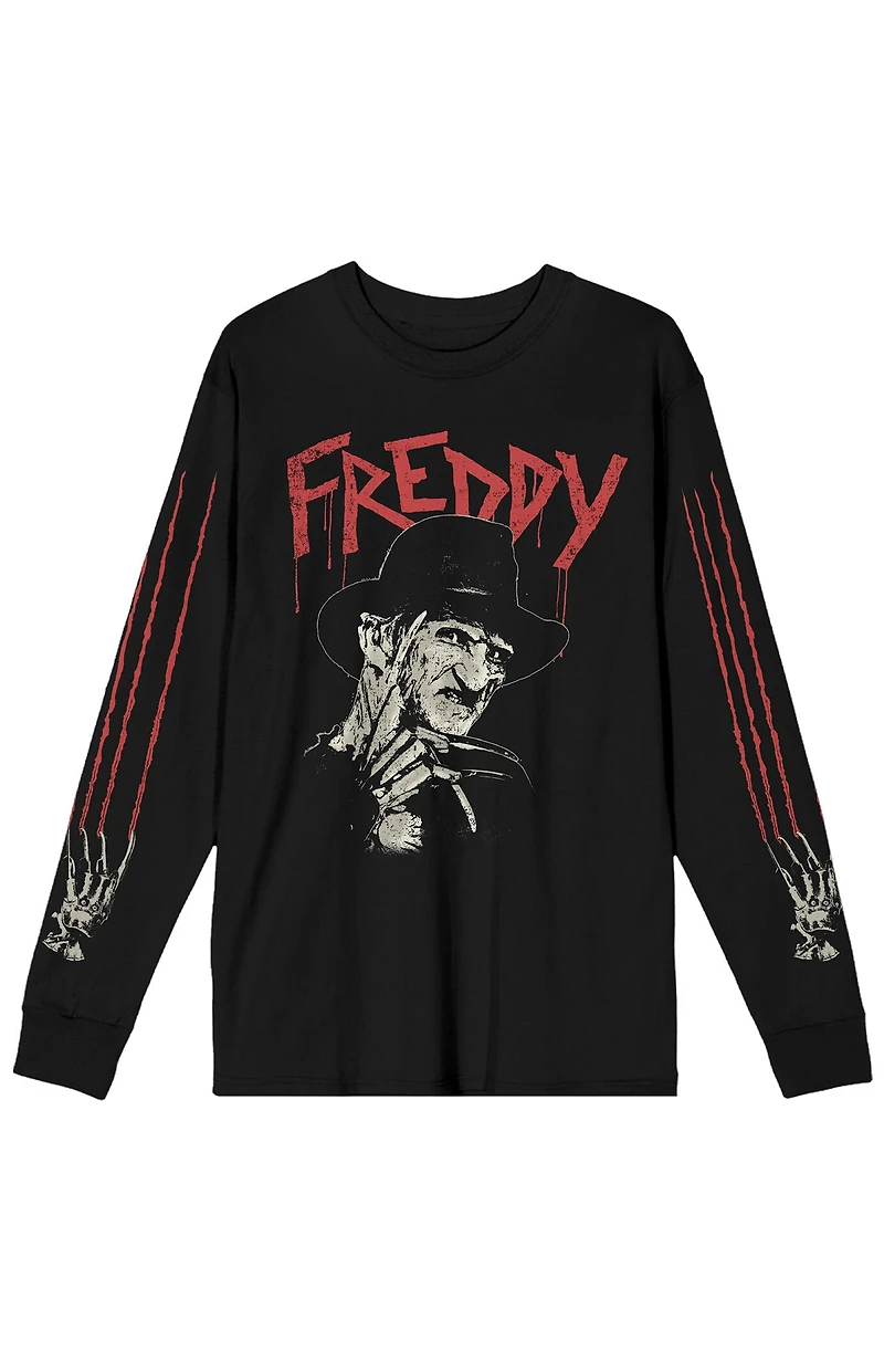 Nightmare on Elm Street Freddy Claws Long Sleeve T-Shirt