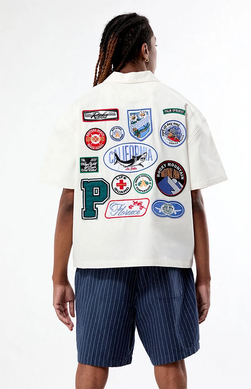 Pacsun Patchwork Camp Shirt