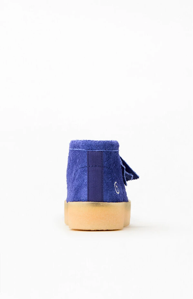 Clarks x Hidden NY Blue Suede Wallabee Cup Boots