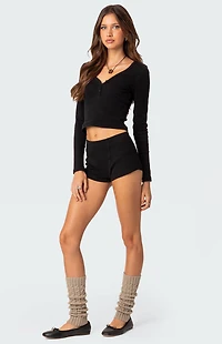 Edikted Rebekah Ribbed Top