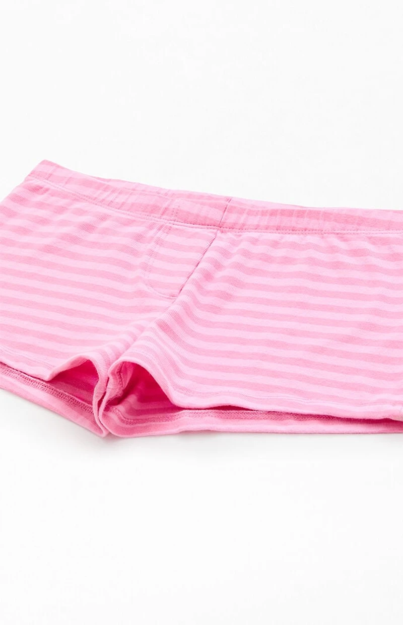 John Galt Pink Striped Boxer Shorts