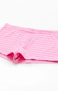 John Galt Pink Striped Boxer Shorts