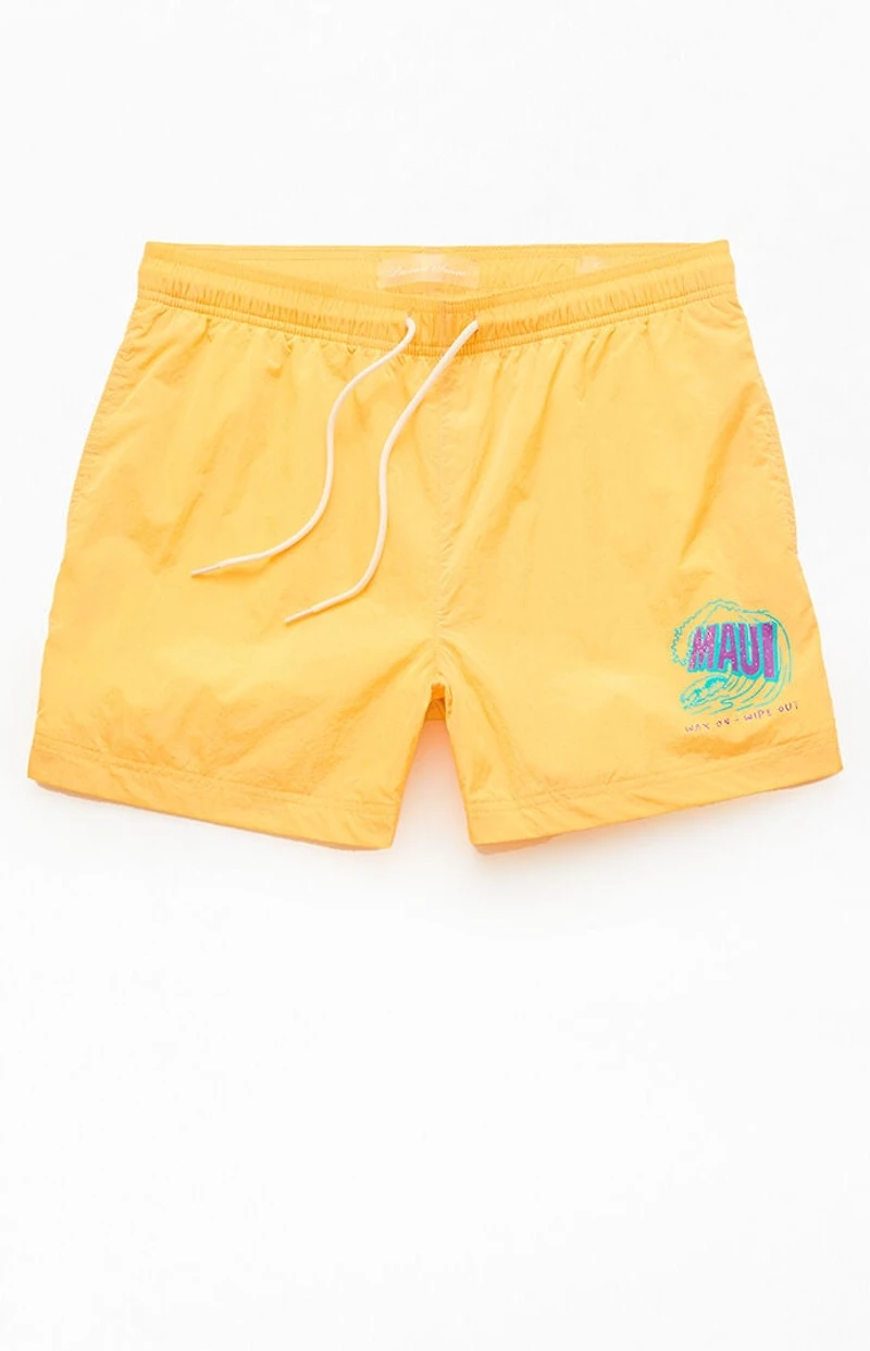Pacsun Maui Crinkle 4.5" Swim Trunks