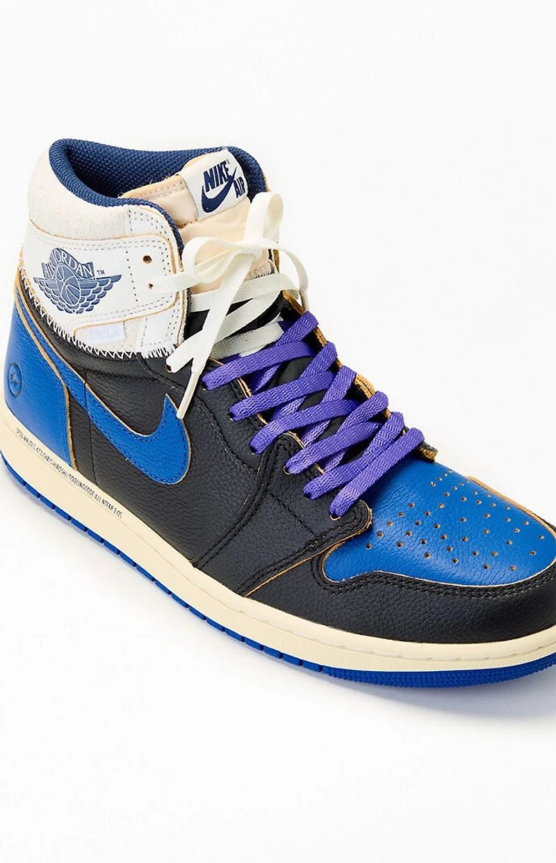 Air Jordan 1 x Fragment Design Union LA Retro High OG Sport Royal Shoes