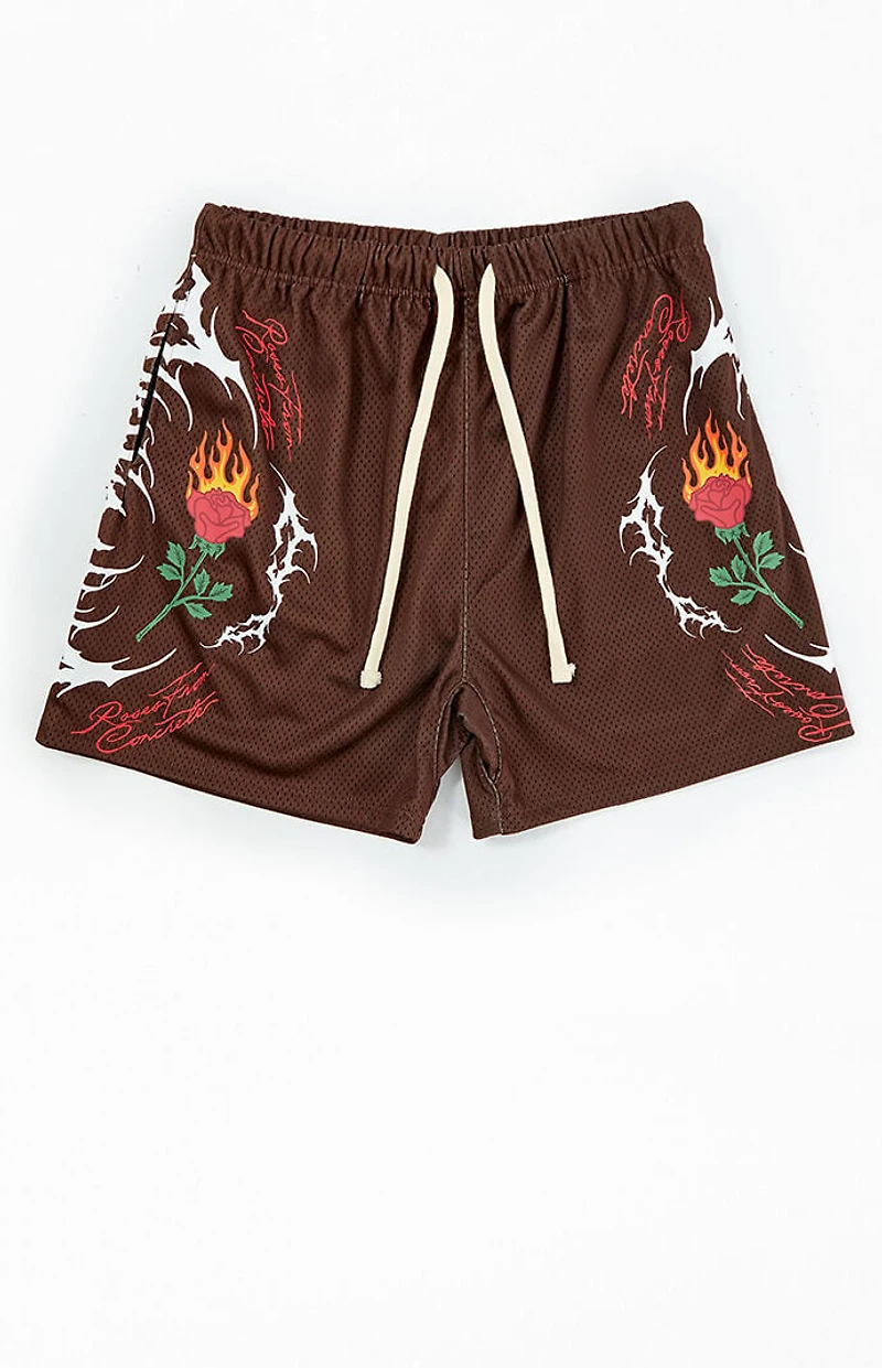 Civil Cyber Roses Mesh Basketball Shorts