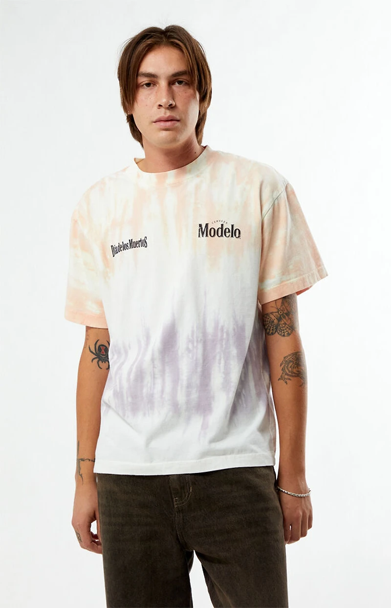 Modelo Altar Tie Dye Dia De Los Muertos T-Shirt