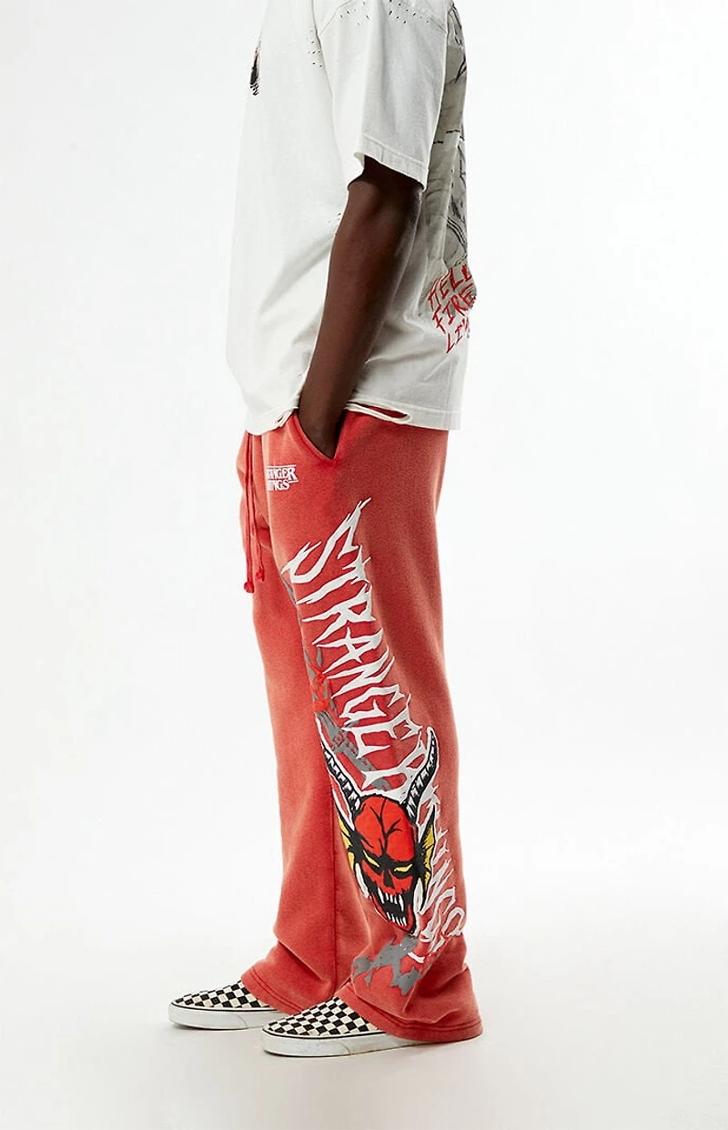 Netflix x Stranger Things Red Hellfire Club Baggy Sweatpants