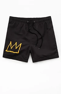 Ripple Junction Basquiat Colorblock 4" Swim Trunks
