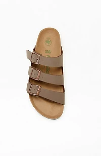 Birkenstock Women's Florida Platform Flex Vegan Leather Sandals Mocha