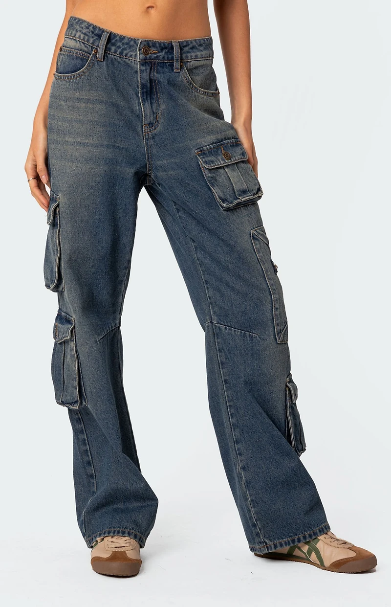 Edikted Baggy Boyfriend Cargo Jeans