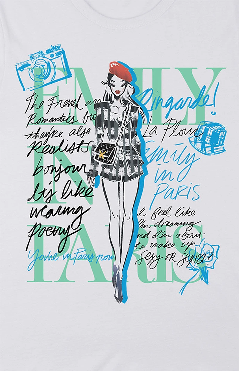 Emily Paris Newspaper T-Shirt