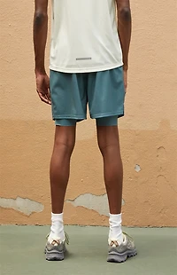 A.R.C. Active Green Mesh 2 1 Shorts