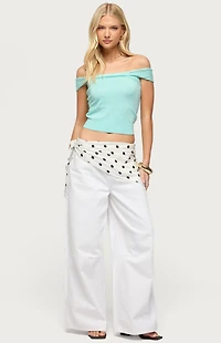 Edikted Sami Off Shoulder Knit Top