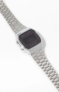 Casio Watches A168WEM-1VT Vintage Silver & Black Watch