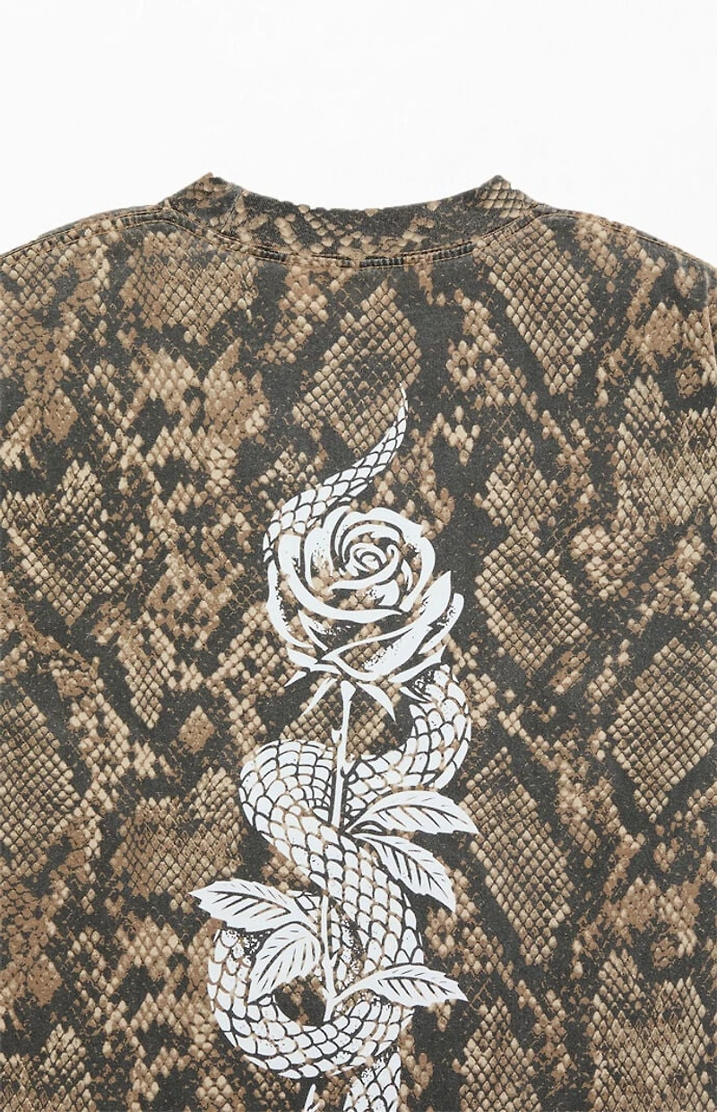 Rest Easy Snake Rose T-Shirt