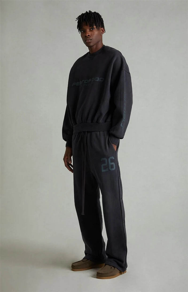 Fear of God ESSENTIALS Vintage Black Tear-Away Baggy Sweatpants