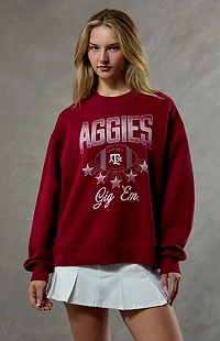 WILD COLLECTIVE Texas A&M Aggies Crew Neck Sweatshirt
