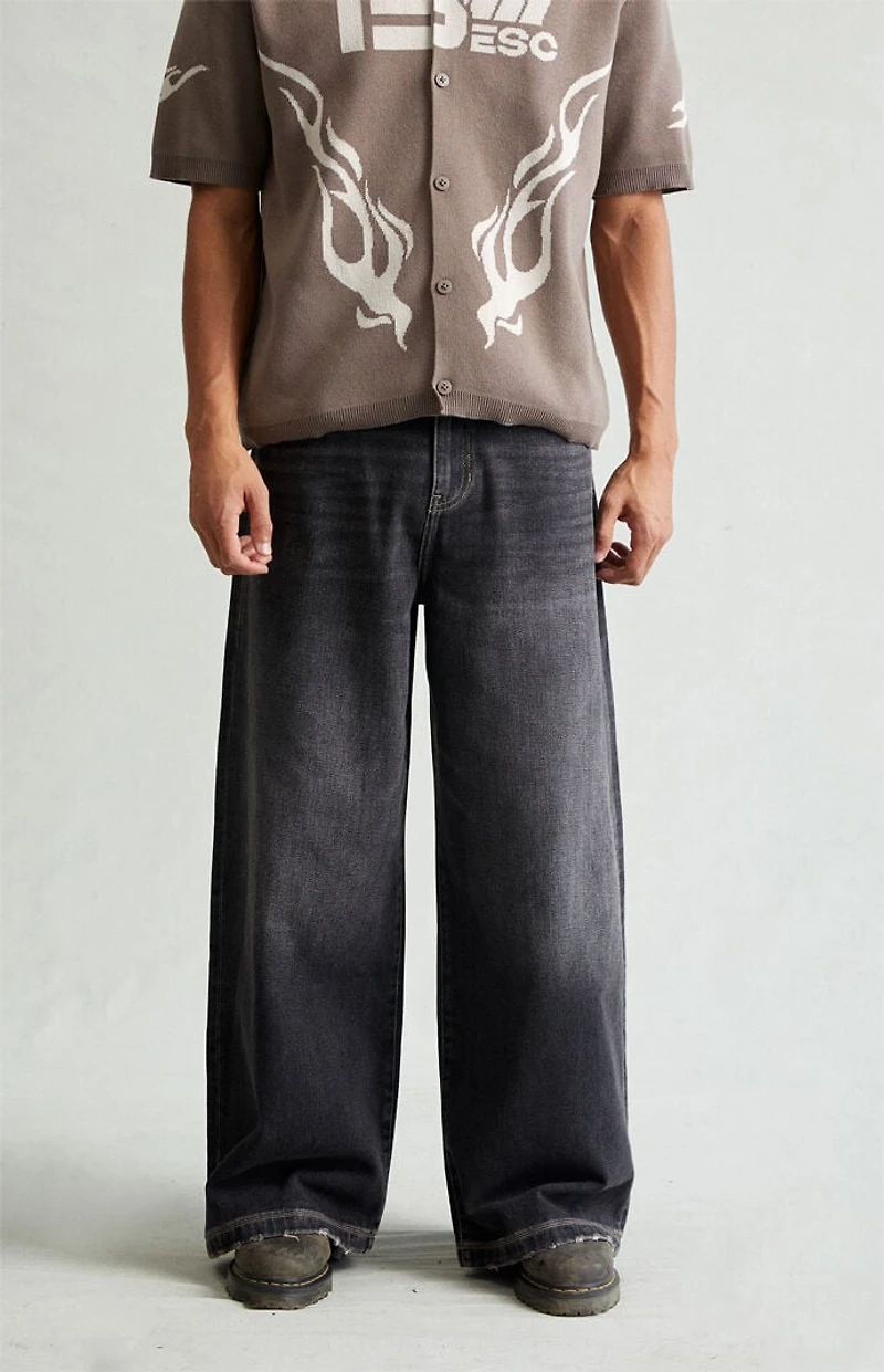 Pacsun Ryder Ultra Baggy Jeans Black Tinted