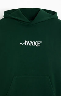 Awake NY Green Classic Logo Hoodie