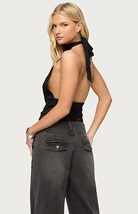 Edikted Sandra Lacey High Neck Halter Top