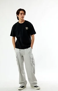 Pacsun Black Clove Waffle Knit Oversized T-Shirt