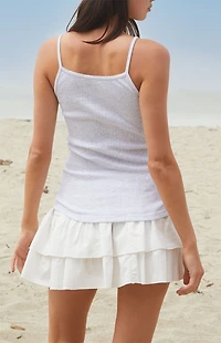 John Galt Gray Belle Bow Tank Top