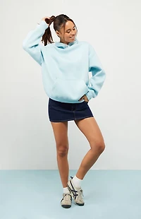 LA Hearts Light Blue Ultra Soft Fleece Core Pullover Hoodie