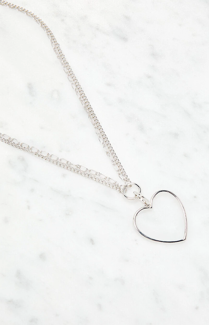 LA Hearts Chunky Cross Layered Necklace