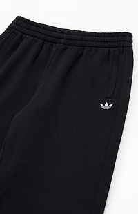 adidas Kids Black Essentials Wide Leg Cuffed Sweatpants