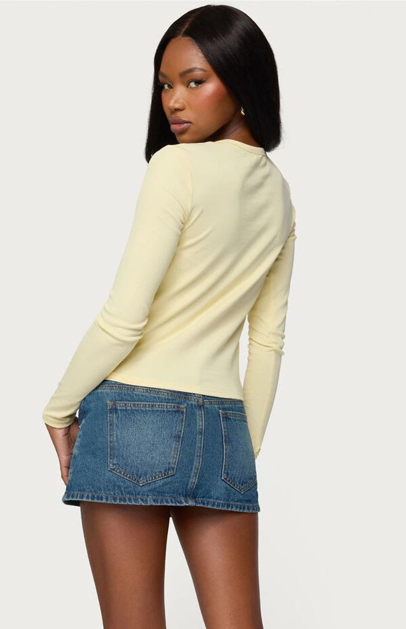 Edikted Miami Girl Long Sleeve T-Shirt