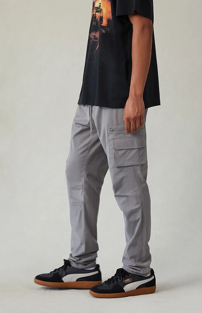 Pacsun Stretch Gray Slim Cargo Pants
