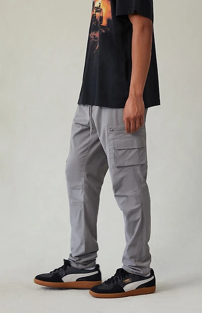 Pacsun Stretch Gray Slim Cargo Pants