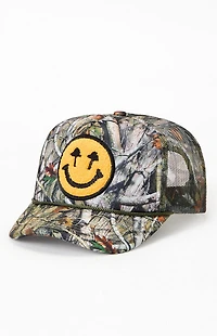 Happy Caps Double Blind Camo Foam Trucker Hat