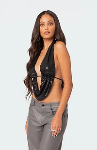 Edikted Draped Open Back Top