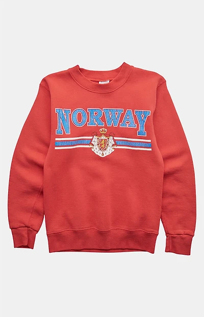 PS VINTAGE '90s Norway  Crew Neck Sweatshirt
