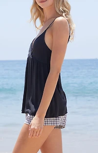 John Galt Black Edith Tank Top