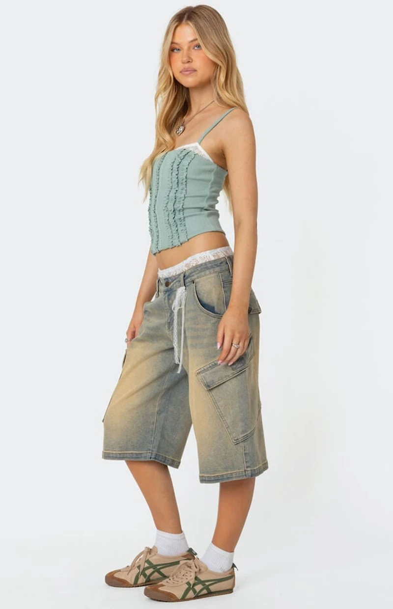 Edikted Ruffled Bra Top