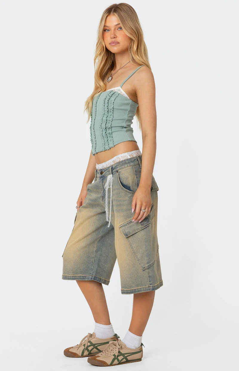 Edikted Ruffled Bra Top