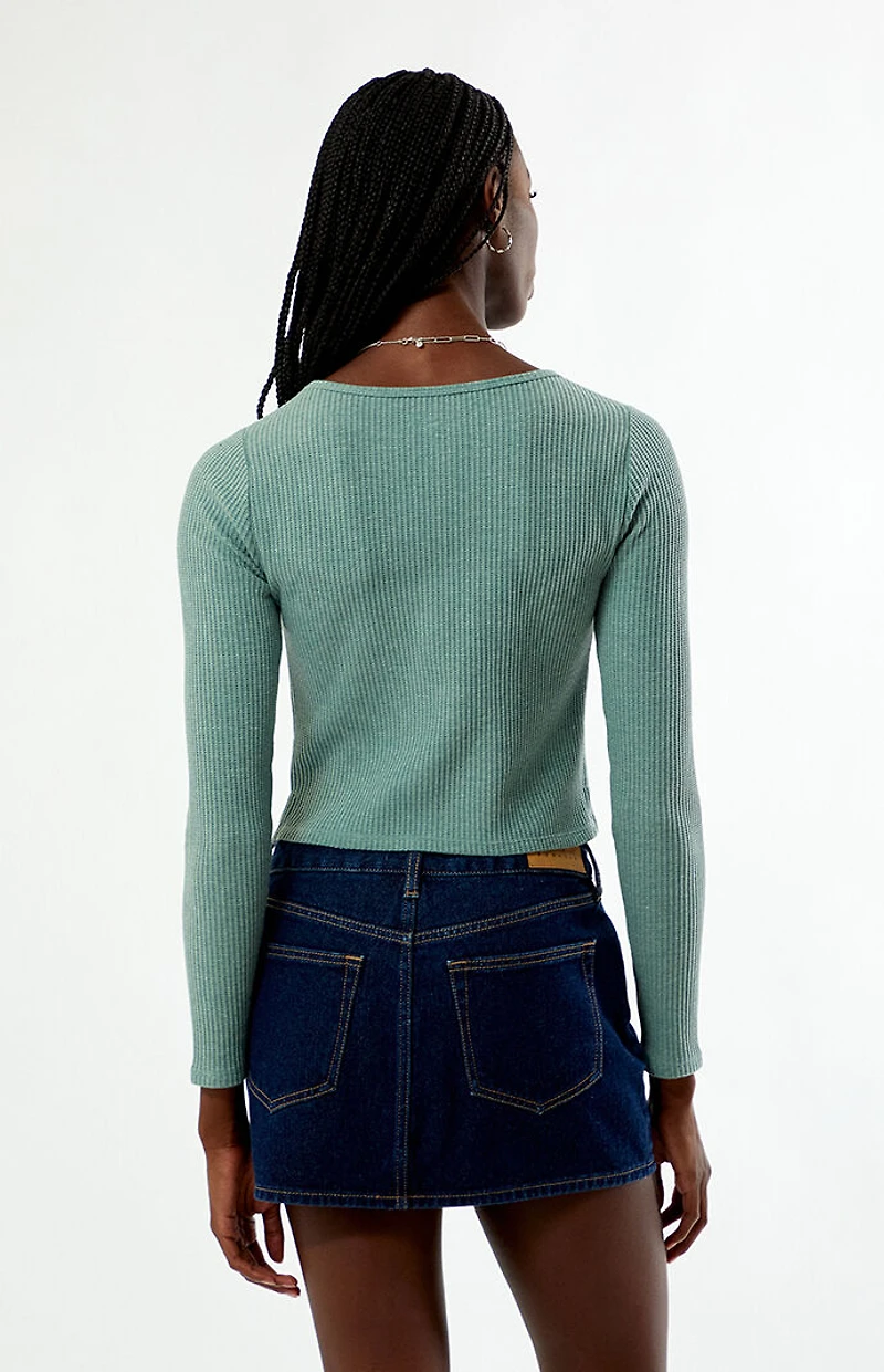 Your Favorite Waffle Knit Long Sleeve Top