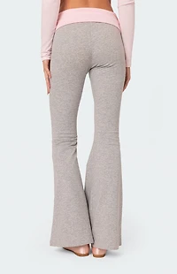 Edikted Molly Contrast Flared Leggings