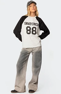 Edikted Snatched Oversized Long Sleeve T-Shirt