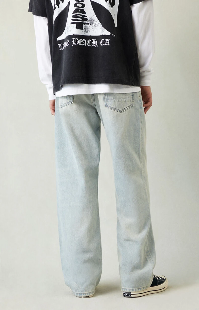 Pacsun Dylan Baggy Jeans Light Wash Tinted