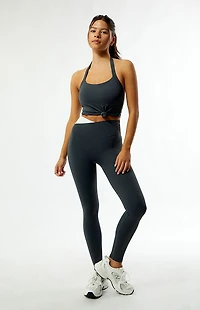PE NATION Active Dark Gray Wander Full Length Leggings
