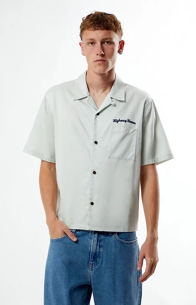 Pacsun Highway Haven Embroidered Camp Shirt